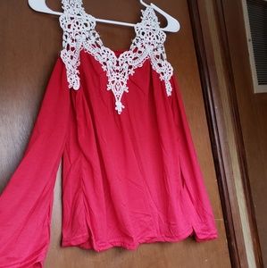 Cold shoulder blouse